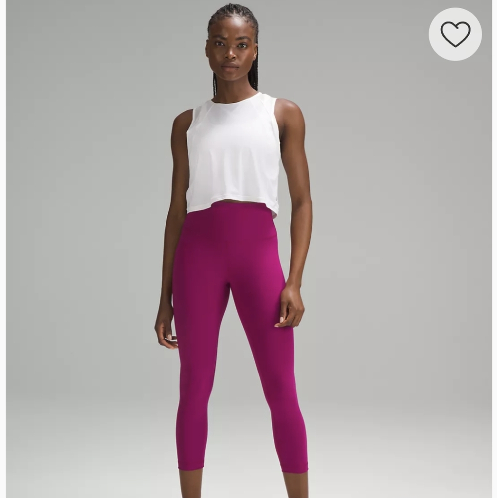 NWT Lululemon Wunder Train HR Tight 23” Magenta Purple MGPR Pant Sz 4 NWT